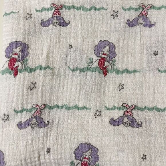 Aden + Anais Mermaid Baby Swaddle Blanket Lovey Muslin Cotton - Picture 2 of 5